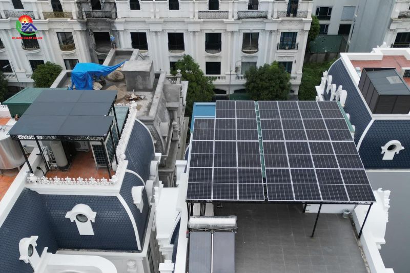 Dự án điện mặt trời 15kwp biệt thự Ninh Hiệp