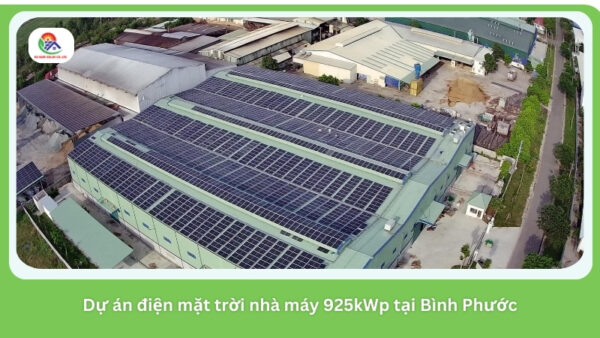 Dự án điện mặt trời nhà máy 925kWp tại Bình Phước