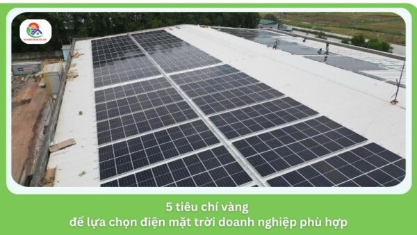 5 tiêu chí vàng để lựa chọn điện mặt trời doanh nghiệp phù hợp