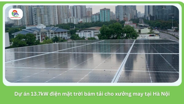 Dự án 11kW điện mặt trời cho tòa nhà 7 tầng tại Hà Nội