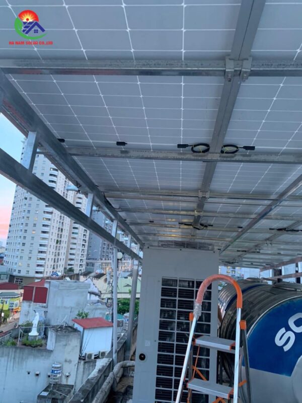 Tổng quan dự án 11kW điện mặt trời cho tòa nhà 7 tầng Hà Nội