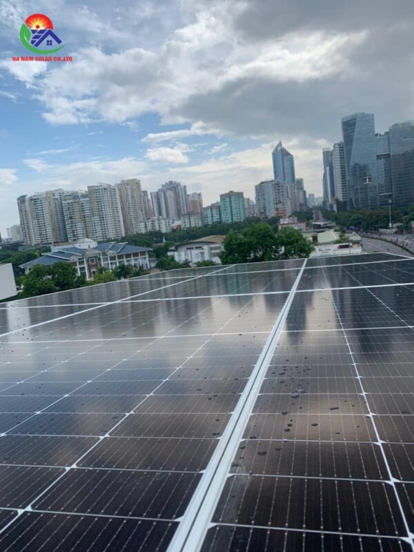 Tổng quan dự án 11kW điện mặt trời cho tòa nhà 7 tầng Hà Nội