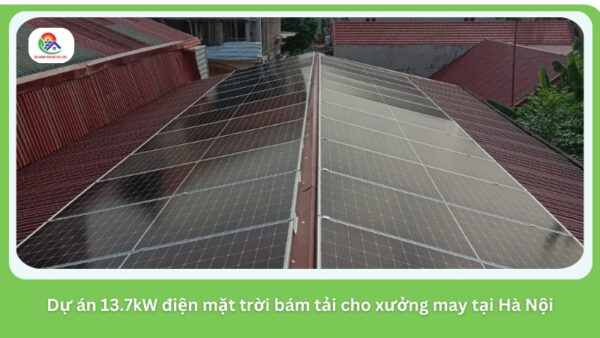 Dự án 13.7kW điện mặt trời bám tải cho xưởng may tại Hà Nội
