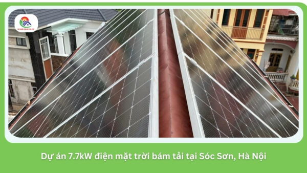 Dự án 7.7kW điện mặt trời bám tải