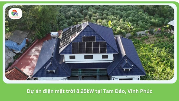 Dự án điện mặt trời 8.25kW tại Tam Đảo, Vĩnh Phúc