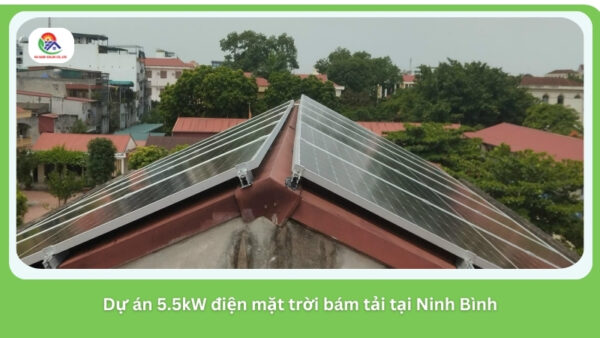 Dự án 5.5kW điện mặt trời bám tải tại Ninh Bình