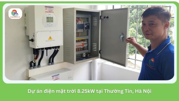 Dự án điện mặt trời 8.25kW lưu trữ tại Thường Tín, Hà Nội